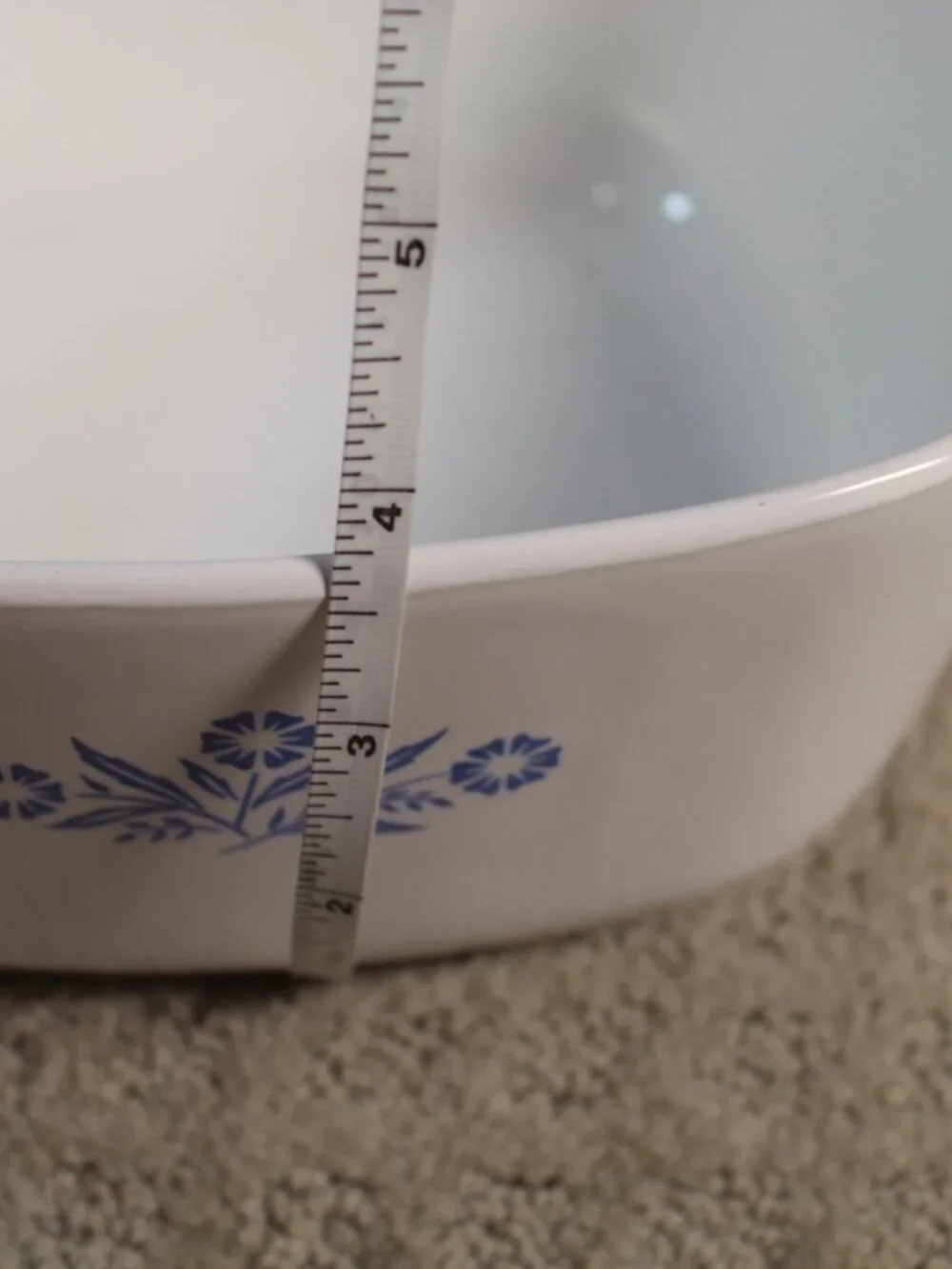 Set of 2 Vintage 60's Corningware Blue Cornflower Casserole Dishes 1.5L & 2.5Qt